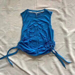 Bright blue Calvin Klein workout tank top